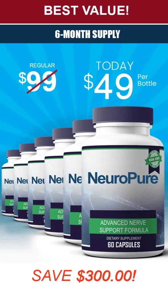 6 bottes- NeuroPure contributes to healthy nerves
